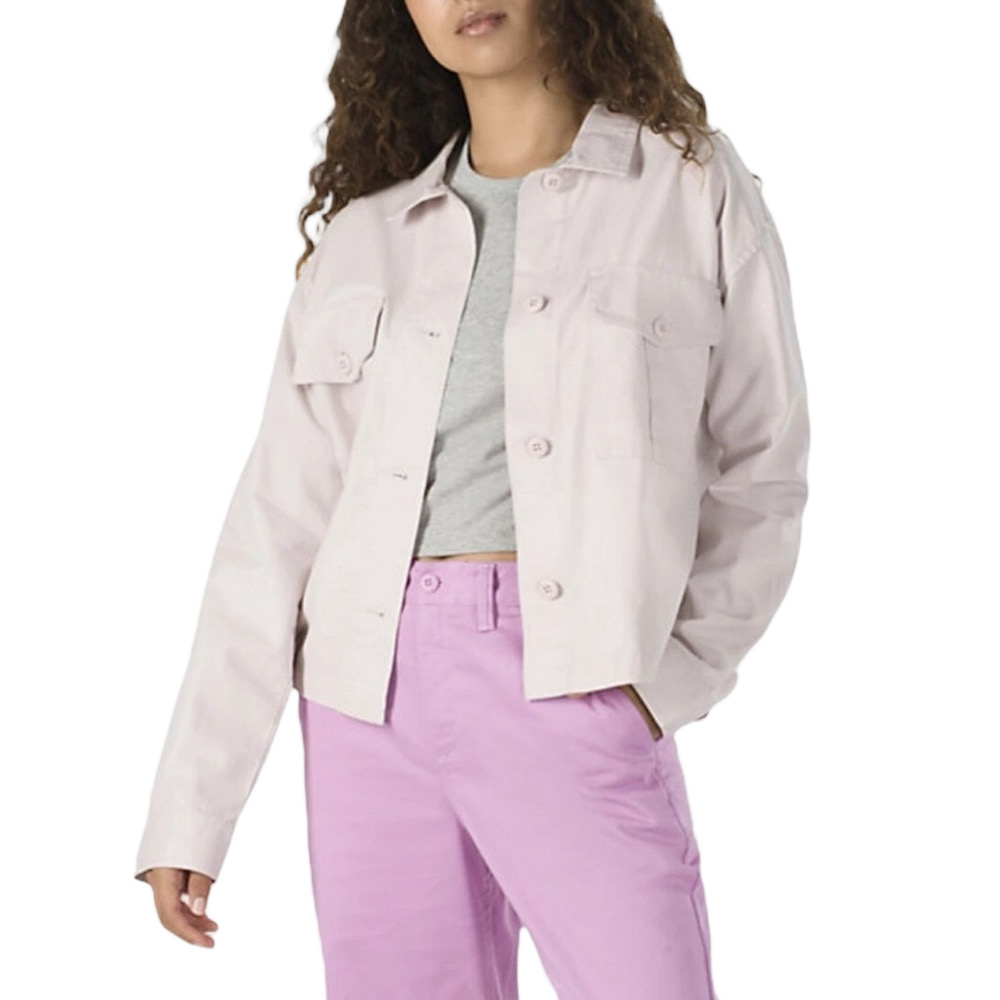 👒Vans Soft Pink Jacket long sleeve size M GUC…